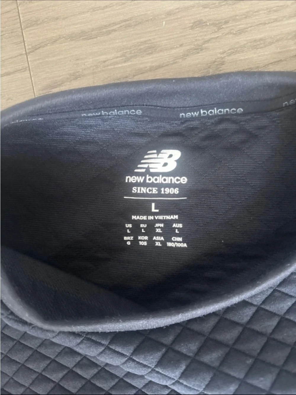 New Balance diamond quilted
